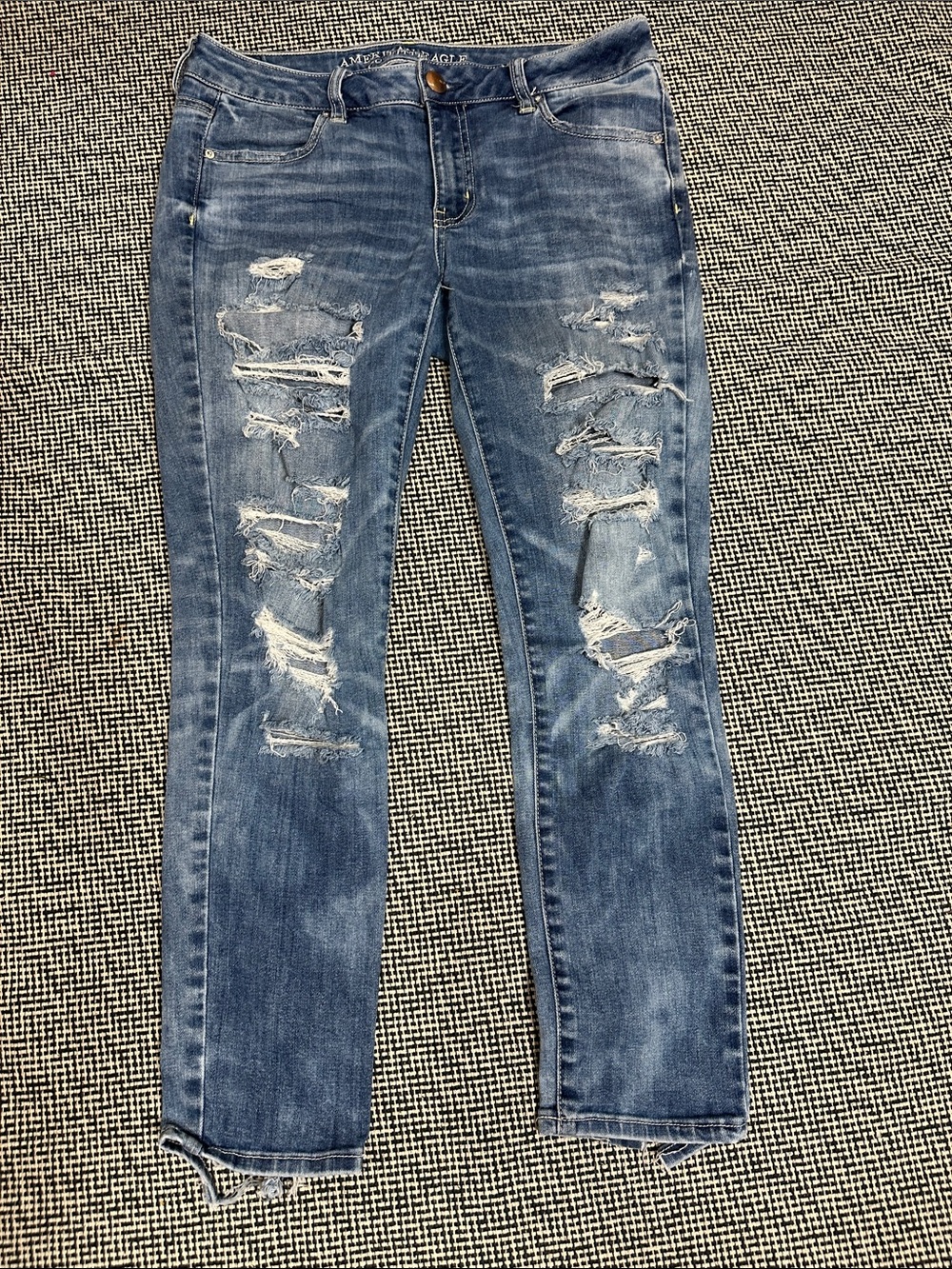 Distressed Blue Women’s Jeans